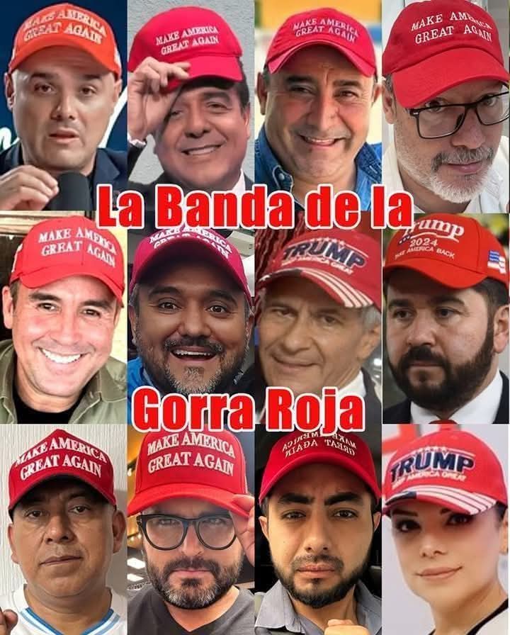 A la banda de la gorra roja Se les cayó la cachucha roja,  se dieron cuenta que el FBI vendrá por ellos. Tic tac, tic tac...