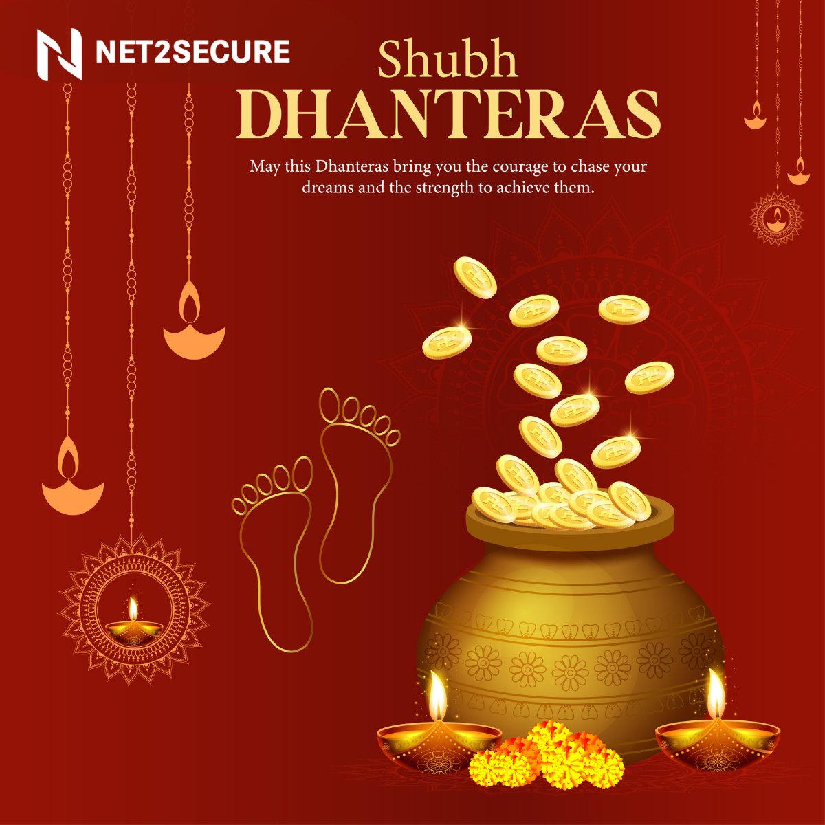 Wishing You a Prosperous Dhanteras

This Dhanteras, may your business shine as bright as the diyas that light up the night

From all of us at Net2Secure, we wish you endless wealth in happiness and health.
.
.
.

#HappyDhanteras #FestiveVibes #Dhanteras2025 #Prosperity #Wealth
