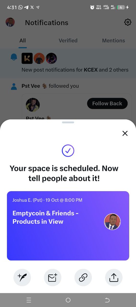 Hi Believers;
I crave your indulgence for a Utility dApp review for <a href="/mptybc/">Emptycoin BC</a>

Pls join me by 8pm Sunday - Space on Emptycoin &amp; friends - Let Review this Product together

x.com/i/spaces/1OyKA…

<a href="/CryptoCall86732/">Crypto💫👁️$ Hub 🕊️👁️</a> <a href="/sirmapy/">Sir Mapy</a> <a href="/Eze_Wilberforce/">Wilberforce Theophilus</a> <a href="/undervalued/">Mark🎙️</a>
<a href="/JuliusElum/">Julius Elum</a> <a href="/ProphetJoelO/">Prophet Joel Ogebe</a>