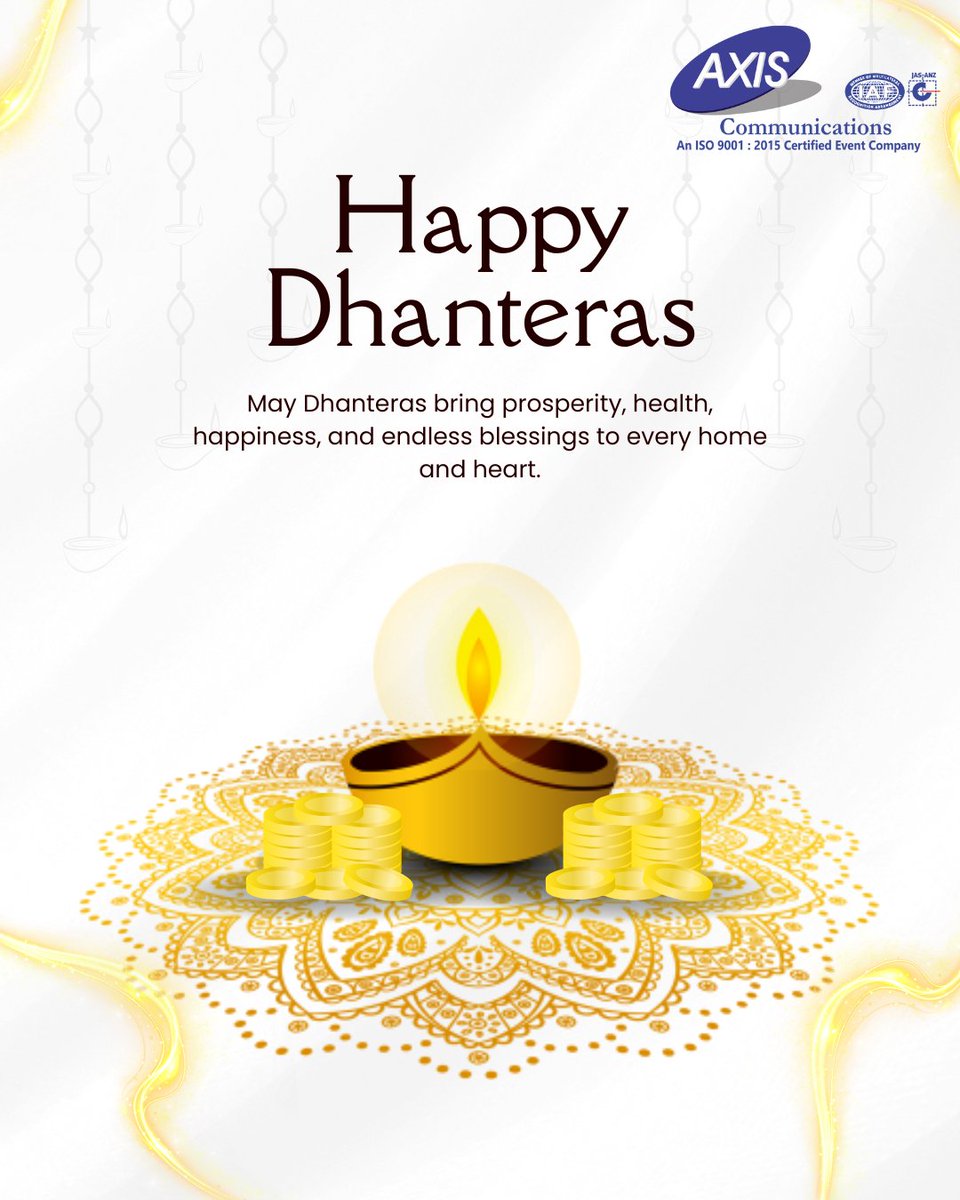 axis_event's tweet photo. This #Dhanteras celebrate the light of knowledge - the true wealth that enlightens every life. ✨

Wishing everyone a bright, prosperous, and enlightened Dhanteras! 💫 https://t.co/tEETs86pe5
