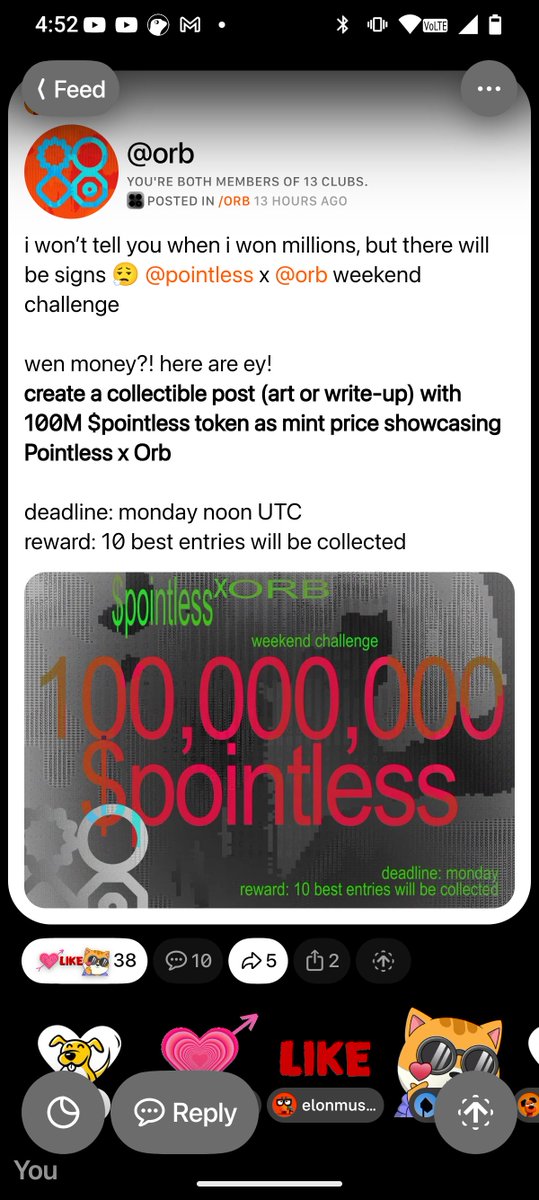pointless tweet media