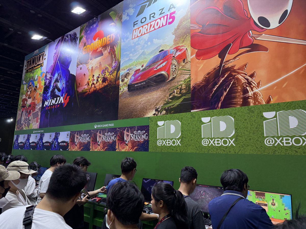 junchgaming's tweet image. Here on the weekend at gamescom Asia x Thailand Game Show and the booth is hot!!! We have Ninja Gaiden 4, Hollow Knight: Silksong, other hot titles and so many ID@Xbox indies on display.
