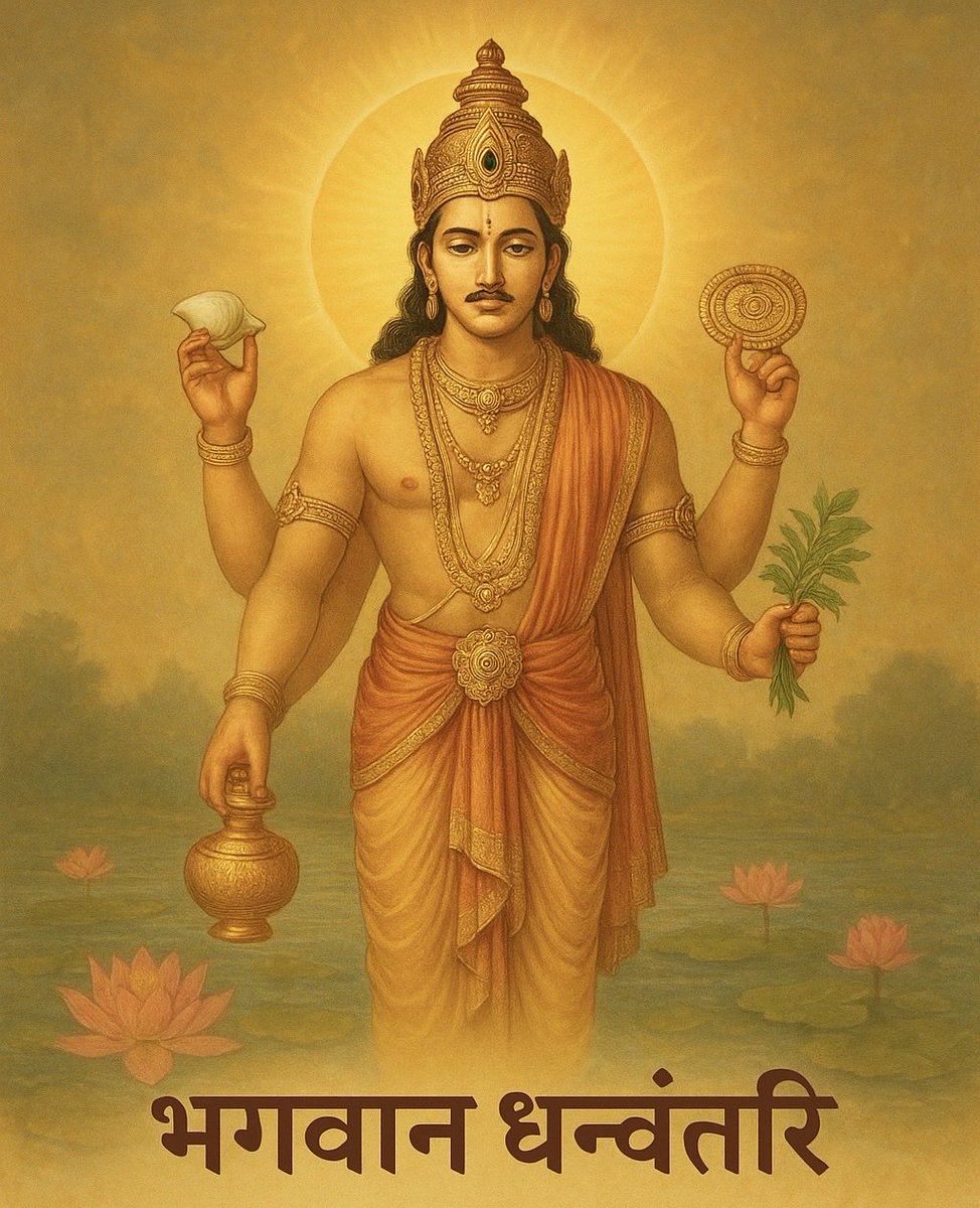 नमामि धन्वन्तरिमादिदेवं सुरासुरंर्वन्दितपादपद्मम्। 
लोके जरारुग्भयमृत्युनाशं धातारमीशं विविधौषधीनाम्॥

धनत्रयोदशी पर हार्दिक शुभकामनाएँ 

#आनंदम #मुसाफ़िर #Dhanteras2025