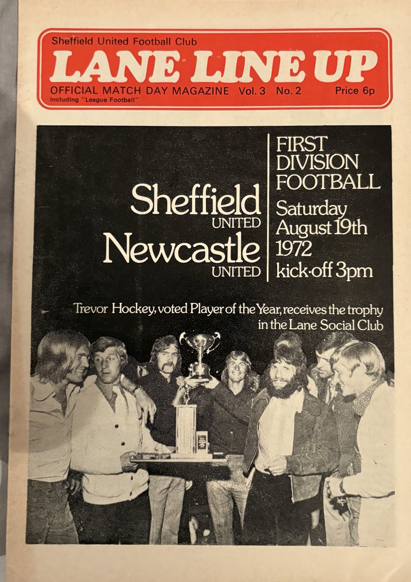NUFCProgrammes's tweet image. Programme of the Day Number 823
Sheffield United v Newcastle United
1972/3
A 2-1 away win for United either goals from Malcom Macdonald and John Tudor
Att 23078