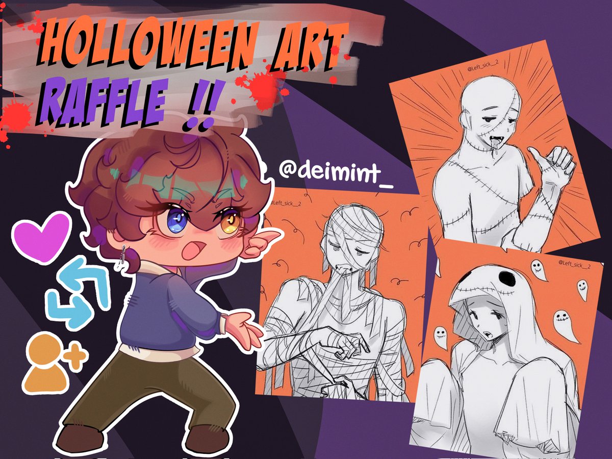 TREAT YOURSELF! 👻
LAST 10 DAYS for the Halloween Art Raffle! 

DEADLINE: Oct 28, 8 PM PHT | 
WINNER📣: Oct 29, 12 AM PHT

How:
LIKE
FOLLOW
REPOST 
Comment #deiishauntingme
Good luck! 🌙

#giveaway #artraffle #Halloween2025 #SpookySeason #digitalart #illustration #artistontwitter