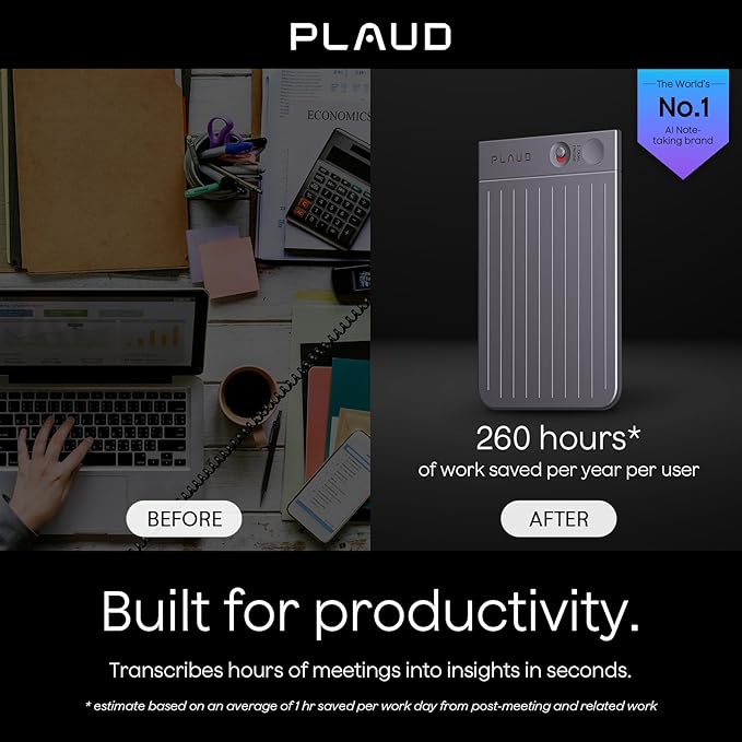 JOYSHOP07's tweet image. 🎤 Plaud Note — the AI voice recorder that listens, transcribes &amp;amp; summarizes in 112 languages! 🧠 64GB, 30hr battery, 300 free AI mins/mo.
 Link: amzn.to/46W3Y5w

C8KE: c8ke.com/JOYSHOP

KIT: kit.co/JOY_SHOP

#AIRecorder #PlaudNote #TechGadgets #MadeInUSA
