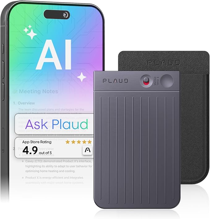 JOYSHOP07's tweet image. 🎤 Plaud Note — the AI voice recorder that listens, transcribes &amp;amp; summarizes in 112 languages! 🧠 64GB, 30hr battery, 300 free AI mins/mo.
 Link: amzn.to/46W3Y5w

C8KE: c8ke.com/JOYSHOP

KIT: kit.co/JOY_SHOP

#AIRecorder #PlaudNote #TechGadgets #MadeInUSA