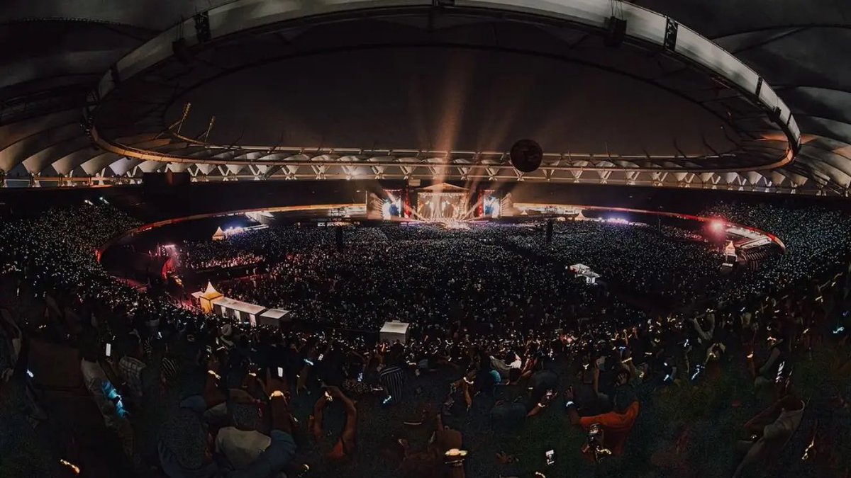 TRAVISONTOUR's tweet image. 🏟️ TONIGHT’S VENUE 🏟️

Jawaharlal Nehru Stadium / capacity of 60,000