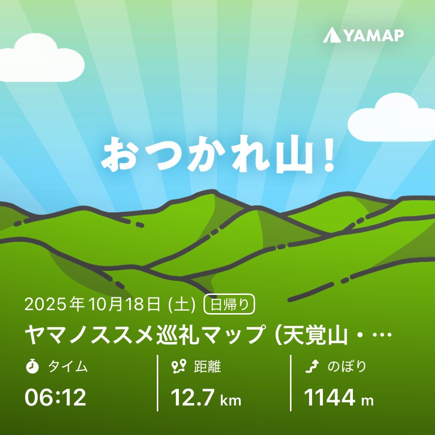 ユガテから顔振峠を山歩しました「おつかれ山！」 #YAMAP #無事下山 #山歩しよう