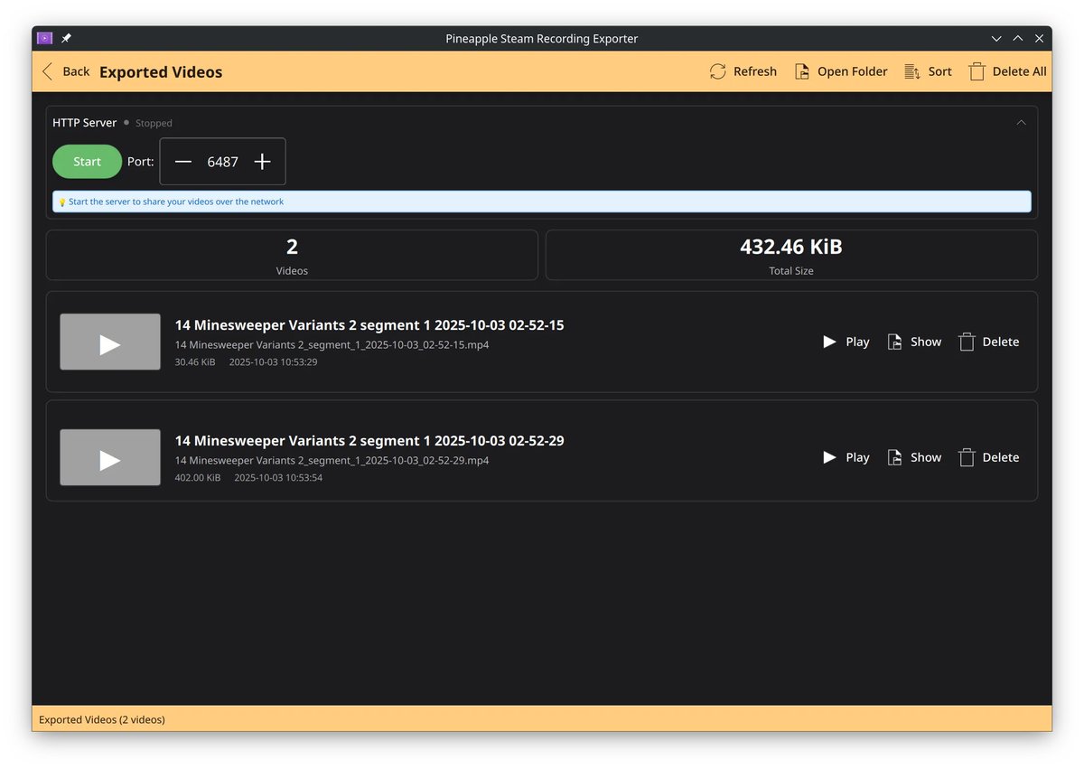 BLumiaW's tweet image. I created a simple tool that helps Steam Deck users convert videos recorded by Steam&apos;s built-in recorder in a fastest way and share exported videos to PC via local network.

It&apos;s free and open-source and available on Flathub: flathub.org/en/apps/net.bl…

#steamdeck #FOSS