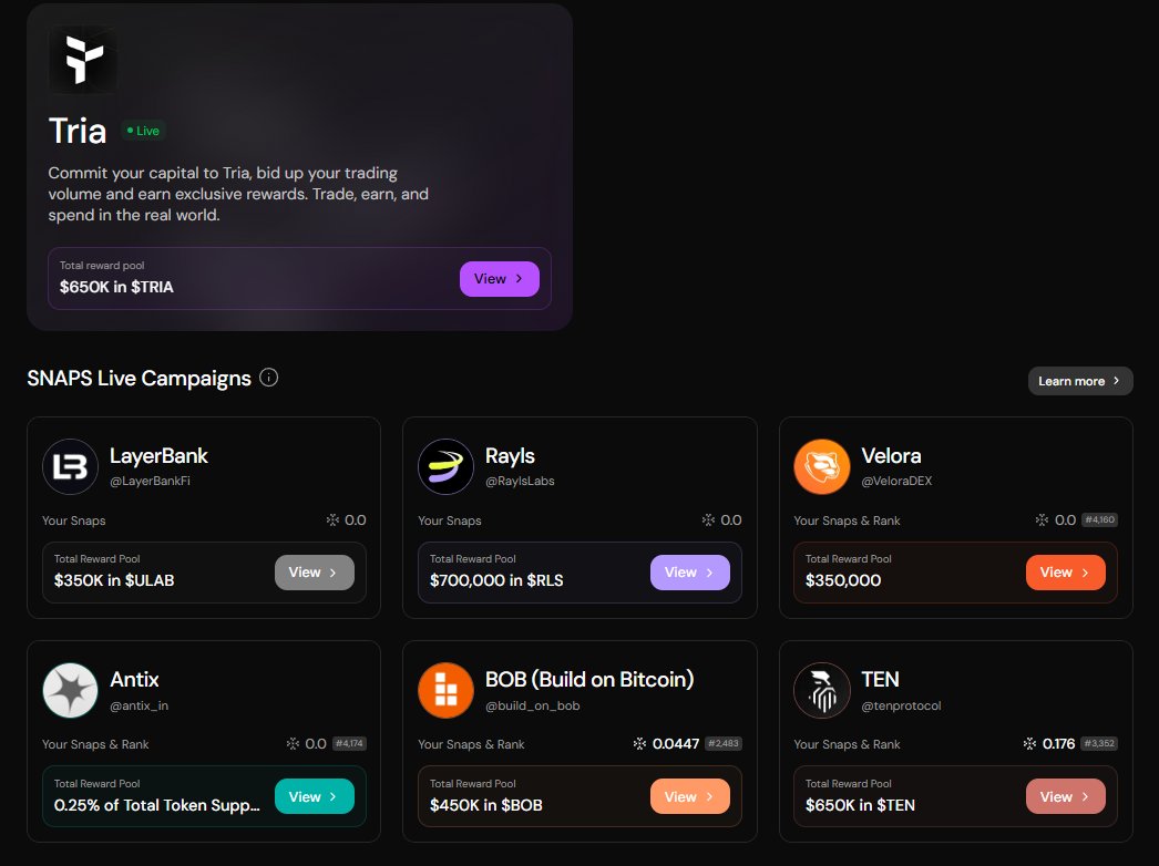 Exploring Top Projects on Cookie: Rayls, LayerBank, and Tria

The Cookie platform <a href="/cookiedotfun/">Cookie DAO 🍪</a>  continues to attract attention in the Web3 space with its innovative SNAPS reward campaigns, offering users the chance to earn tokens by engaging with leading decentralized projects.