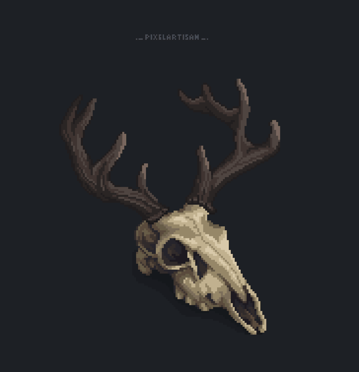 Elk Skull - #pixelart