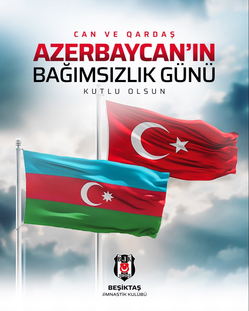 Can ve Qardaş Azerbaycan'ın Bağımsızlık Günü kutlu olsun.

Tek Millet, İki Devlet! 

#Azerbaycan 🇹🇷🇦🇿