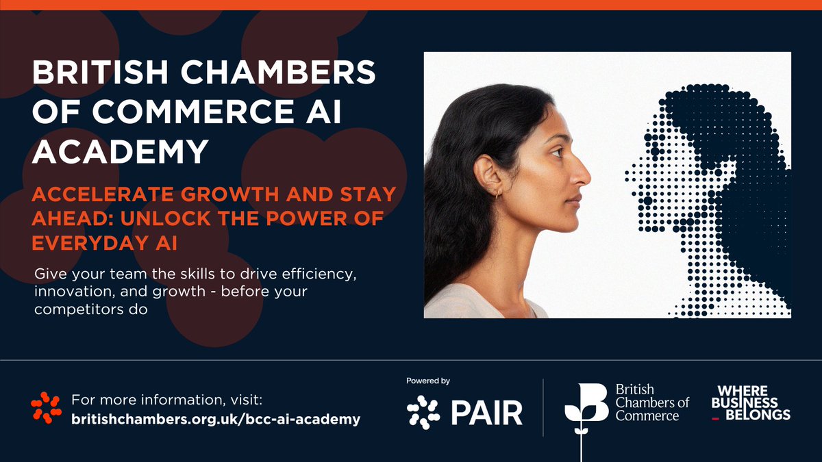 britishchambers's tweet image. Are you making the most of your AI tools?

Many businesses have access to AI tools like Microsoft Copilot or ChatGPT, but few unlock their full potential.

🎓 The BCC AI Academy shows you how to use AI to:

⚙️ Automate repetitive tasks
📝 Create polished content in minutes
📊…
