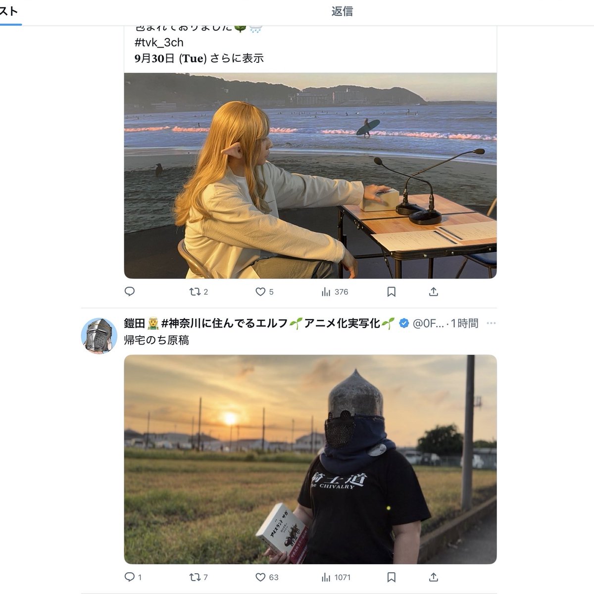 横浜のエルフと向かい合わせになりたすぎたので、TL上で実現させた