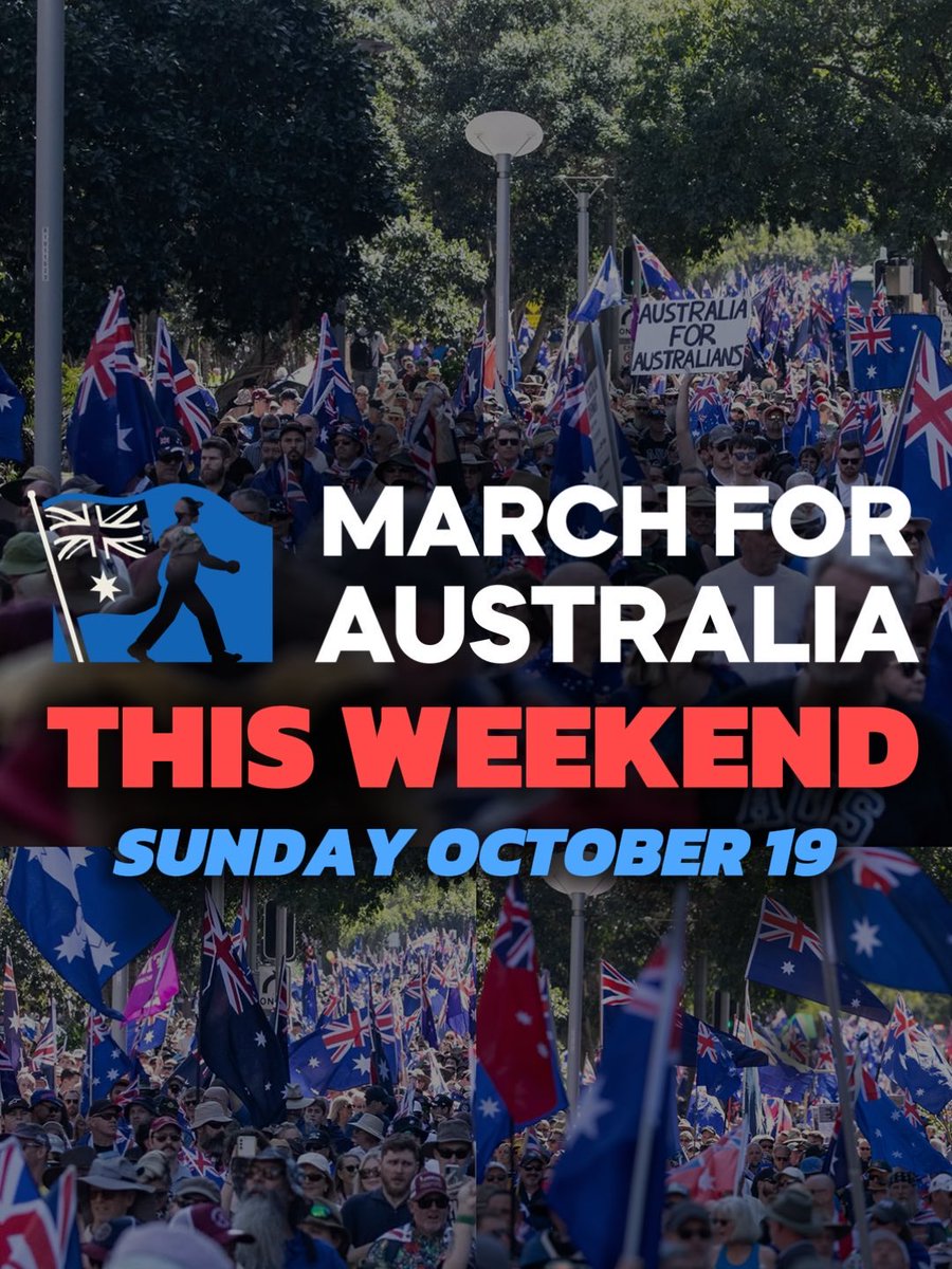❗️TOMORROW❗️

Regardless of political views or internet drama, MARCH TO END MASS MIGRATION. 🇦🇺🇦🇺🇦🇺