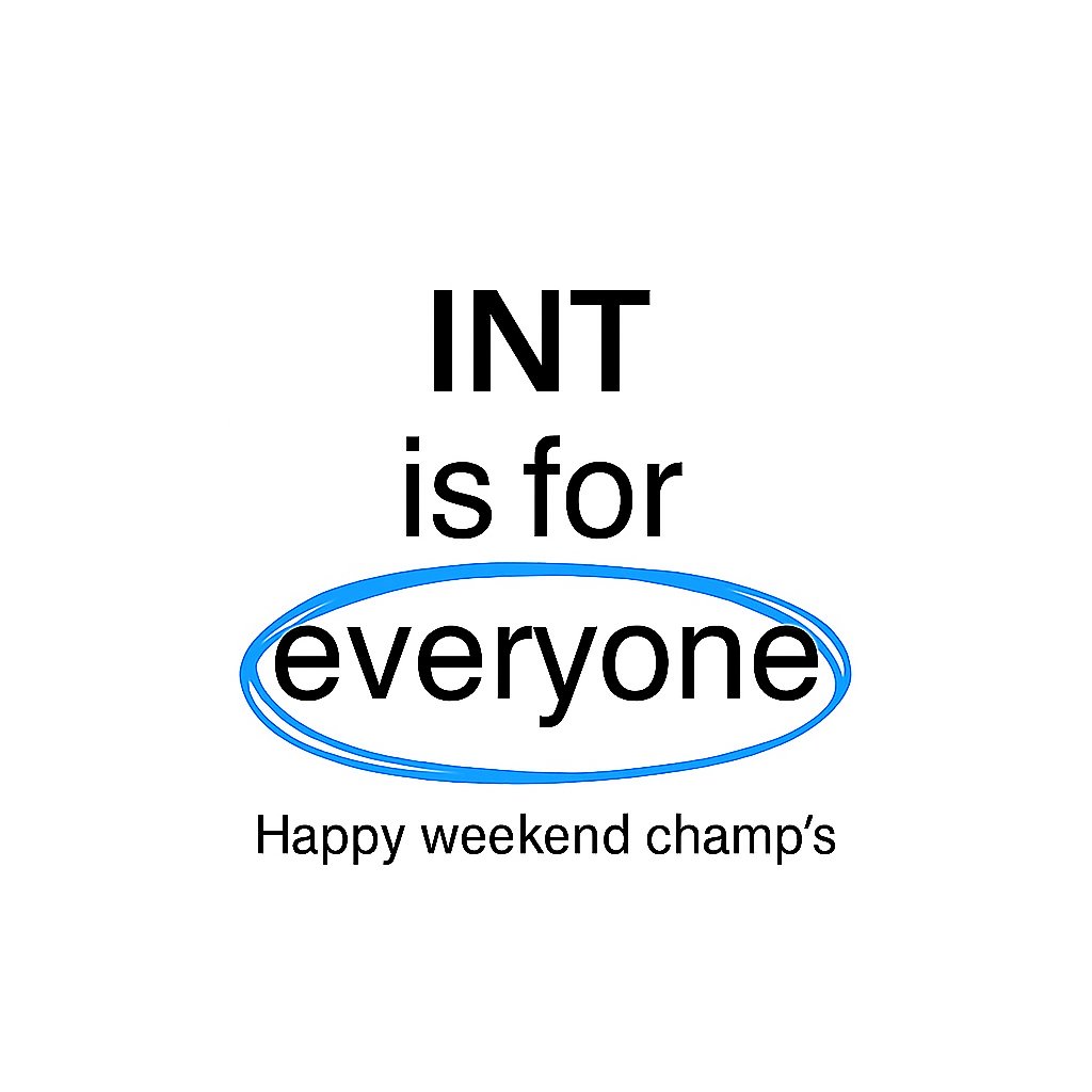 gINT champs 

Wishing y’all a peaceful and joyful weekend, big congratulations to the winner of yesterday, touch some grass and enjoy the moments. 🟦🟦🟦🟦