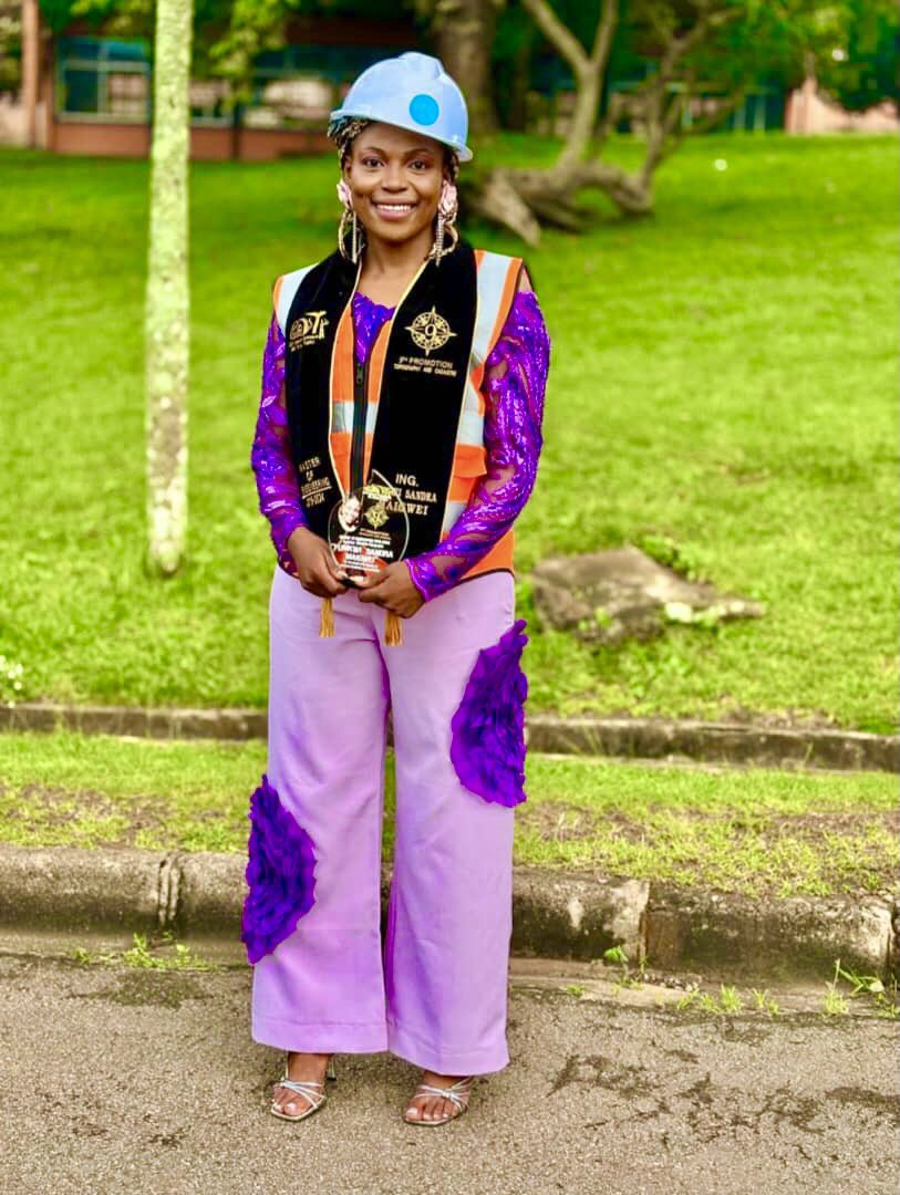 Soutenance de l’étudiante Fumkwi Sandra  de l’Ecole Nationale Supérieure des Travaux Publics, filière Topographie et Cadastre vendredi 17 octobre 2025. 

Président du jury : Pr Talla André 
Examinateur : Ing Kouoh 
Rapporteur: Dr Zangue  

Mention : Très Bien