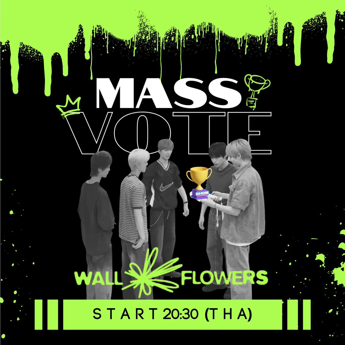🗳️ MASS VOTE
โหวตรางวัล stage champion จากรายการ show champion 🏆 

• โหวตให้ POW ได้บนแอปฯ idolchamp 📲
• 10 chamsim = 1 โหวต 🩵🩷
• D-Day โหวตได้ถึงเวลา 20:59 น. 🇹🇭 ของวันนี้ 
🔋 นัดหมายเพื่อโหวตตั้งแต่เวลา 20:30 น. เป็นต้นไป หรือลงช่วงนาทีท้าย ๆ ก่อนปิดโหวตได้ตามสะดวกเลยค่ะ