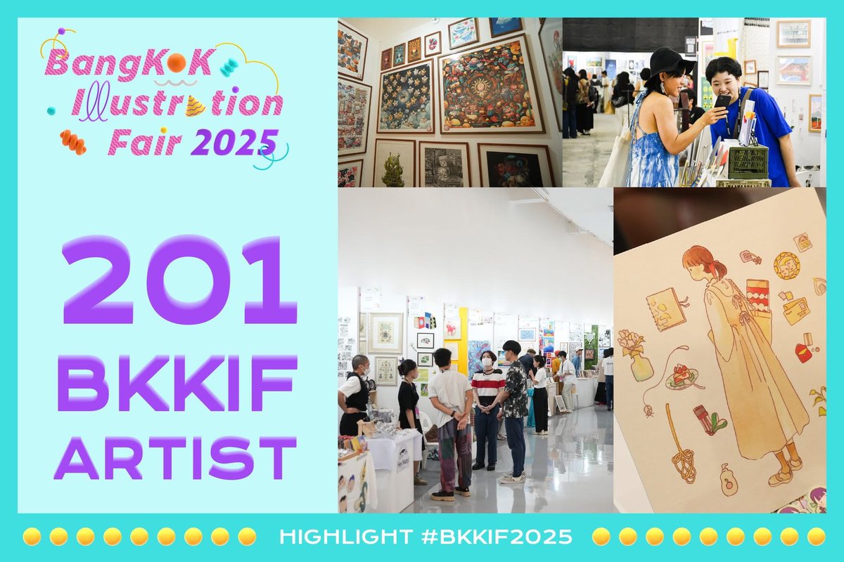 ศิลปินนักวาดหลากรุ่น หลายสไตล์จาก 16 ประเทศ ได้แก่ ไทย, สาธารณรัฐประชาชนจีน, สาธารณรัฐเกาหลี, ญี่ปุ่น, อิตาลี, นิวซีแลนด์, เนเธอแลนด์, อินโดนีเซีย, ฟิลิปปินส์, ไต้หวัน, มาเลเซีย, สิงคโปร์, เวียดนาม, บังกลาเทศ, บรูไน, สหพันธรัฐรัสเซีย และ กรีซ มาจัดแสดงผลงาน แชร์ประสบการณ์กัน!