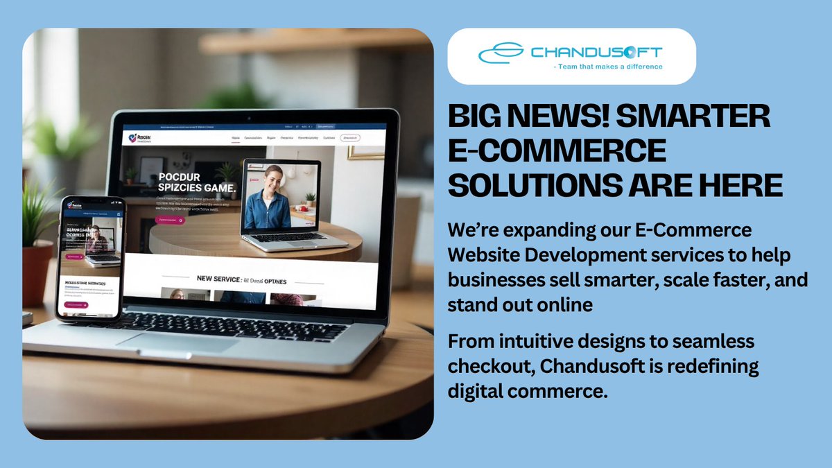 ChandusoftLtd's tweet image. 🚀 Smarter E-Commerce is here!
Sell smarter. Scale faster. Shine online with #Chandusoft 💻✨
#ECommerce #WebDevelopment #DigitalCommerce #BusinessGrowth #OnlineStore #TechInnovation #WebDesign #Chandusoft #DigitalTransformation #ECommerceSolutions #StartupGrowth