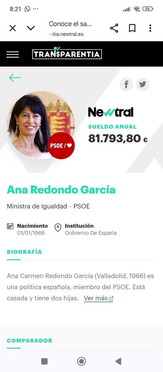 Lo de las ministras <a href="/_anaredondo_/">Ana Redondo</a> y <a href="/SaizElma/">Elma Saiz</a> exponiéndome a mí porque me atrevo a criticar una gestión que pago con ese dinero que me están esquilmando , ya que soy autónoma NO TIENE NOMBRE. 
LES PAGAMOS PARA QUE TRABAJEN  Y NO PARA QUE INSULTEN A QUIENES CRITICAN SU GESTIÓN.
Es