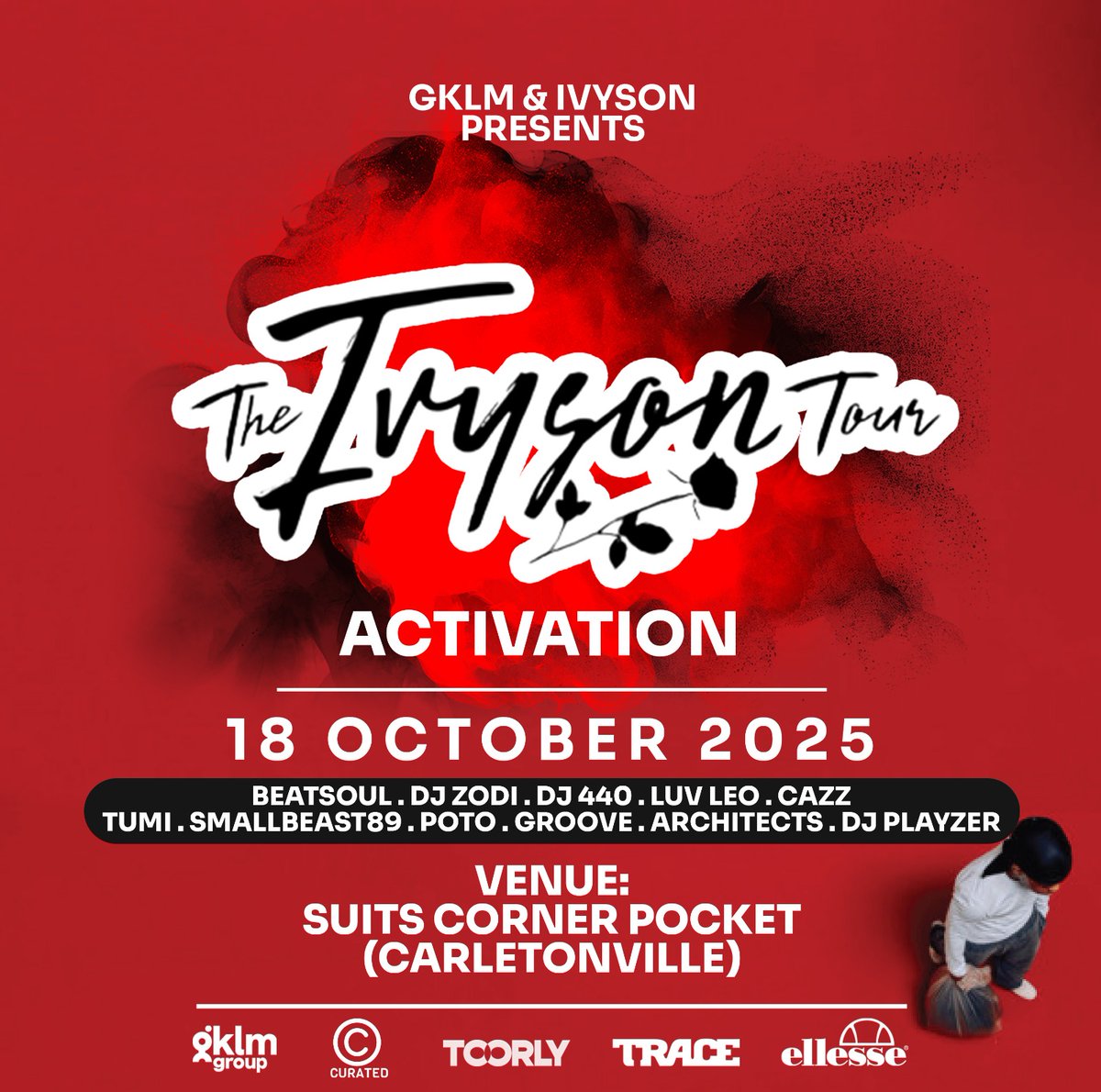 Out in Carltonville tonight for The Ivyson Tour Activation.

Might mess around and play an all <a href="/Nasty_CSA/">IVYSON</a> set..

<a href="/Smallb_Haikabi/">Mkhulu Jobe Ka Cilo 🕯️📿👏 🦴🧞🐚</a> lets rock. 🔥🔥🔥🔥