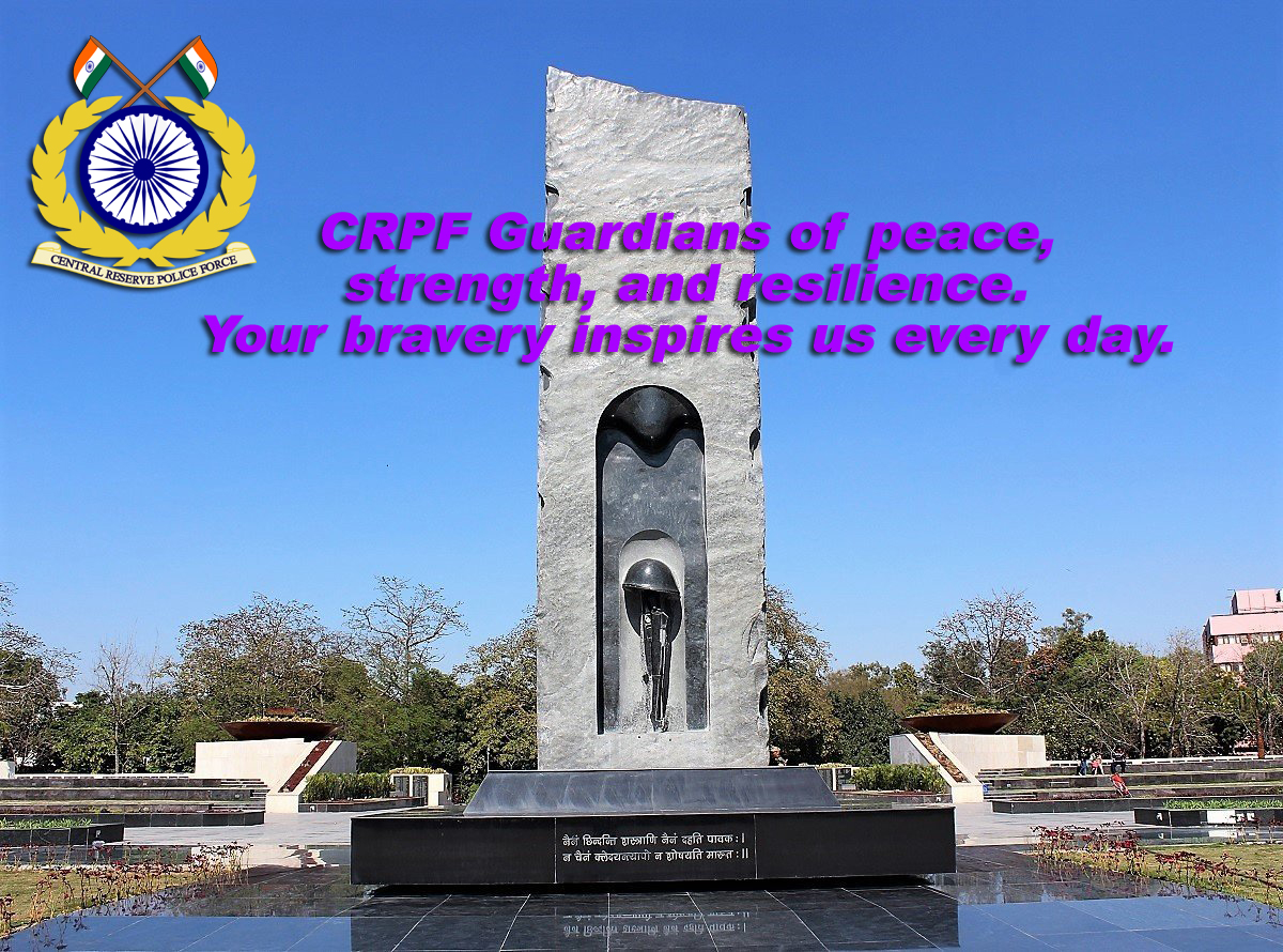 Each day, the CRPF stands guard, protecting the nation with honor. Today, we remember their sacrifice. #SaluteToHeroes #PoliceCommemorationDay