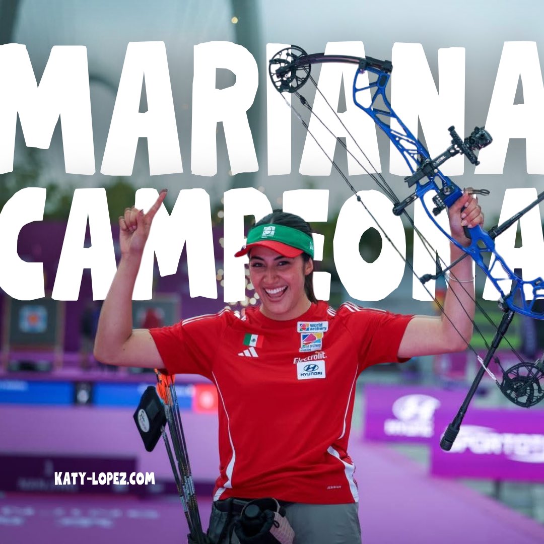 katilunga's tweet image. ¡ORO Y PLATA PARA MÉXICO!
🇲🇽👊🏽🥇🏹🎯🥈🙌🏽🇲🇽

Por 1ª vez México gana oro y plata en la Final de Copas del Mundo, en uno de los partidos más cerrados de su historia 

¡Mariana Bernal y Maya Becerra empataron en 4 de 5 series!

Eflecha de oro, Mariana superó a Maya y ganó oro.