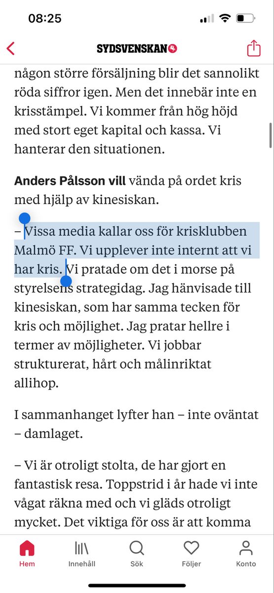 No more questions your honor! 
Noll sjukdomsinsikt. Blir nog bra detta… 

(Att han dessutom är den enda som oironiskt använt kris/möjlighet-ordspråket sedan 2002 lämnar jag därhän)