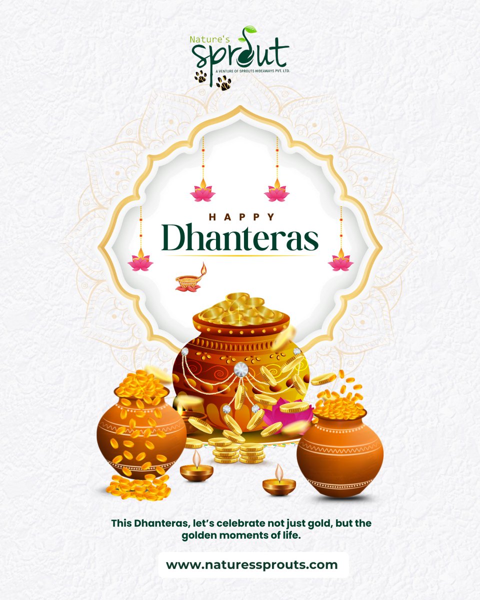 SproutNatures's tweet photo. This Dhanteras, let’s treasure not just gold, but the golden moments that make life shine!
Celebrate prosperity, happiness, and the spirit of festivity with Nature’s Sprout.

#HappyDhanteras #NaturesSprout #FestiveVibes #GoldenMoments #Dhanteras2025 #FestivalOfWealth https://t.co/7o6dHRkcUd