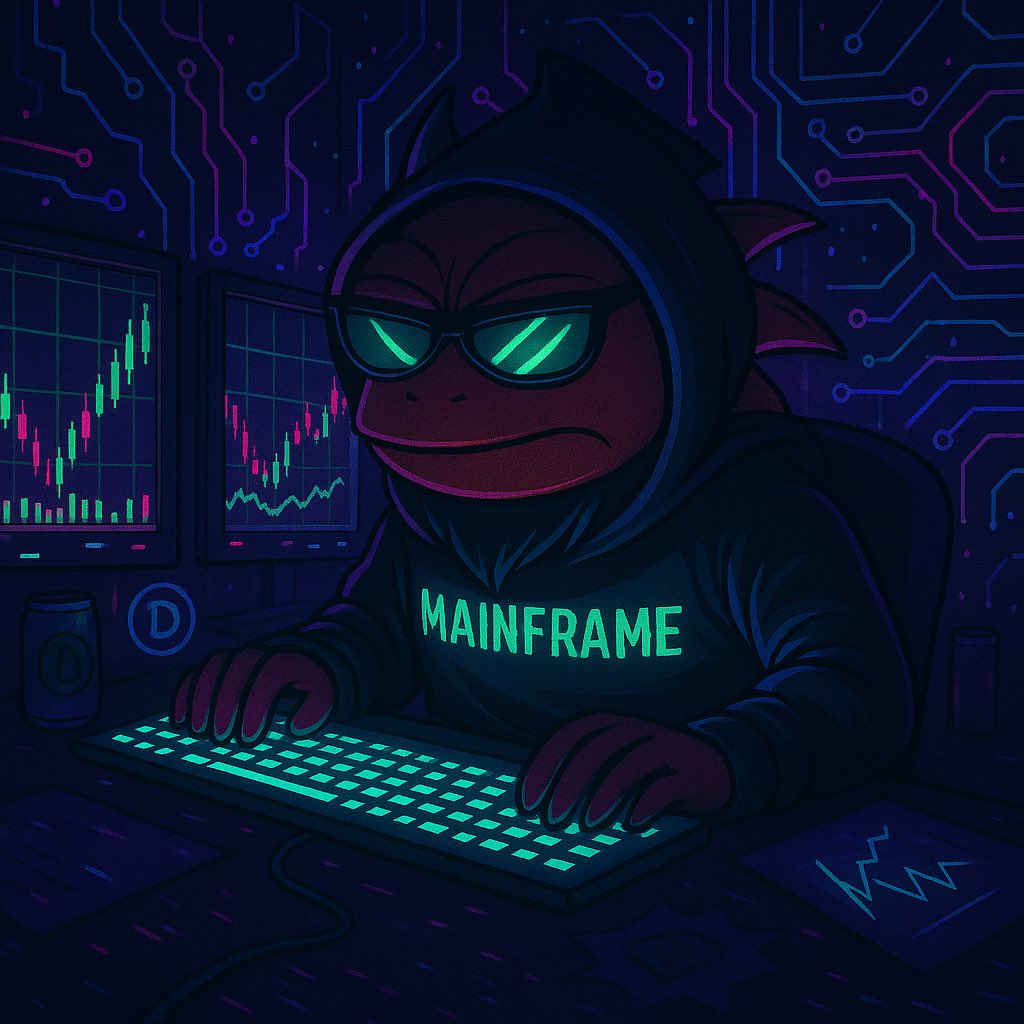 DregentheDegen's tweet image. 🧠 Late nights in the Mainframe — just me, the charts, and the glow of the blacklight.
The market sleeps, but the dragon doesn’t. 🟢🔥

#DregenOnBase #Mainframe #CryptoNights