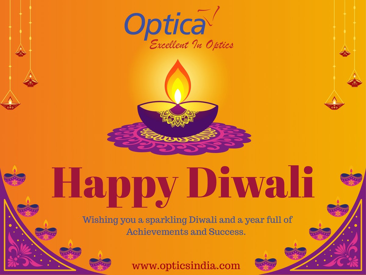 ✨ Let the Festival of Lights Inspire Brighter Visions! ✨
At Optica, we celebrate the spirit of innovation, togetherness, and excellence this Diwali.

🌼 Wishing you and your loved ones a Sparkling Diwali! 🌼

#HappyDiwali #FestivalOfLights #Optica #ExcellenceInOptics