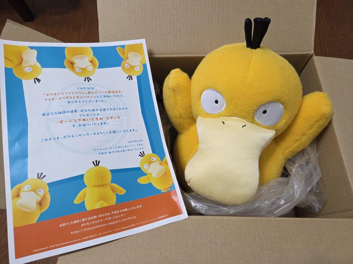 ポケモンセンター公式X様よりキャンペーン当選品としてポージング