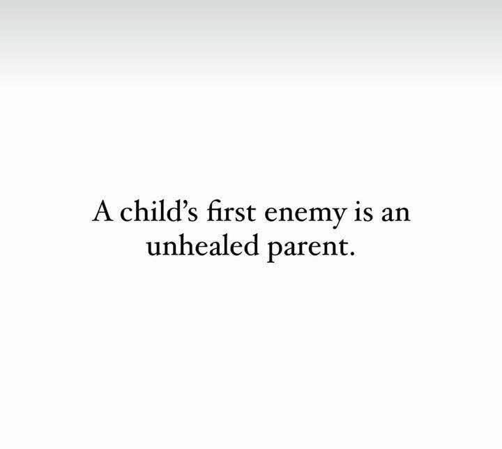 Ariathedoll's tweet image. This is why it’s important to heal the broken child in you so you don’t break the child(ren) that comes from you.