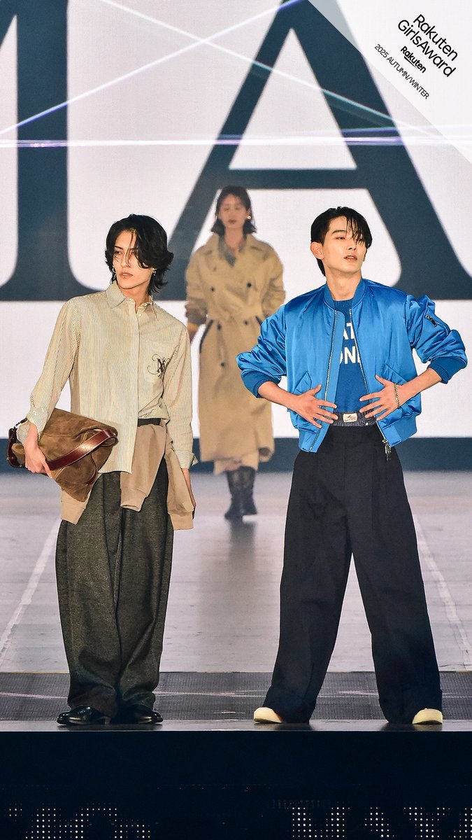 GirlsAward's tweet photo. トップバッターには #少年忍者 の #ヴァサイェガ渉 さん #内村颯太 さんが登場し、今回も最高の幕開けとなりました！🔥
さらに #堀越麗禾 さんや #井桁弘恵 さんも登場し、会場のボルテージはMAXに✨
スタイリッシュなステージとなりました☺️
#ガルアワ2025AW https://t.co/dsf1YLoeFy