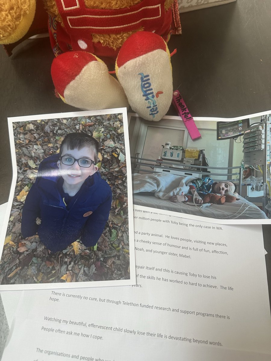 All the #Telethon2025 feels in one envelope ❤️
“There is currently no cure, but through Telethon… there is hope” <a href="/Telethon7/">Telethon</a> 
Let’s do this WA! 
To Toby and mum Nicole: we got this 💪