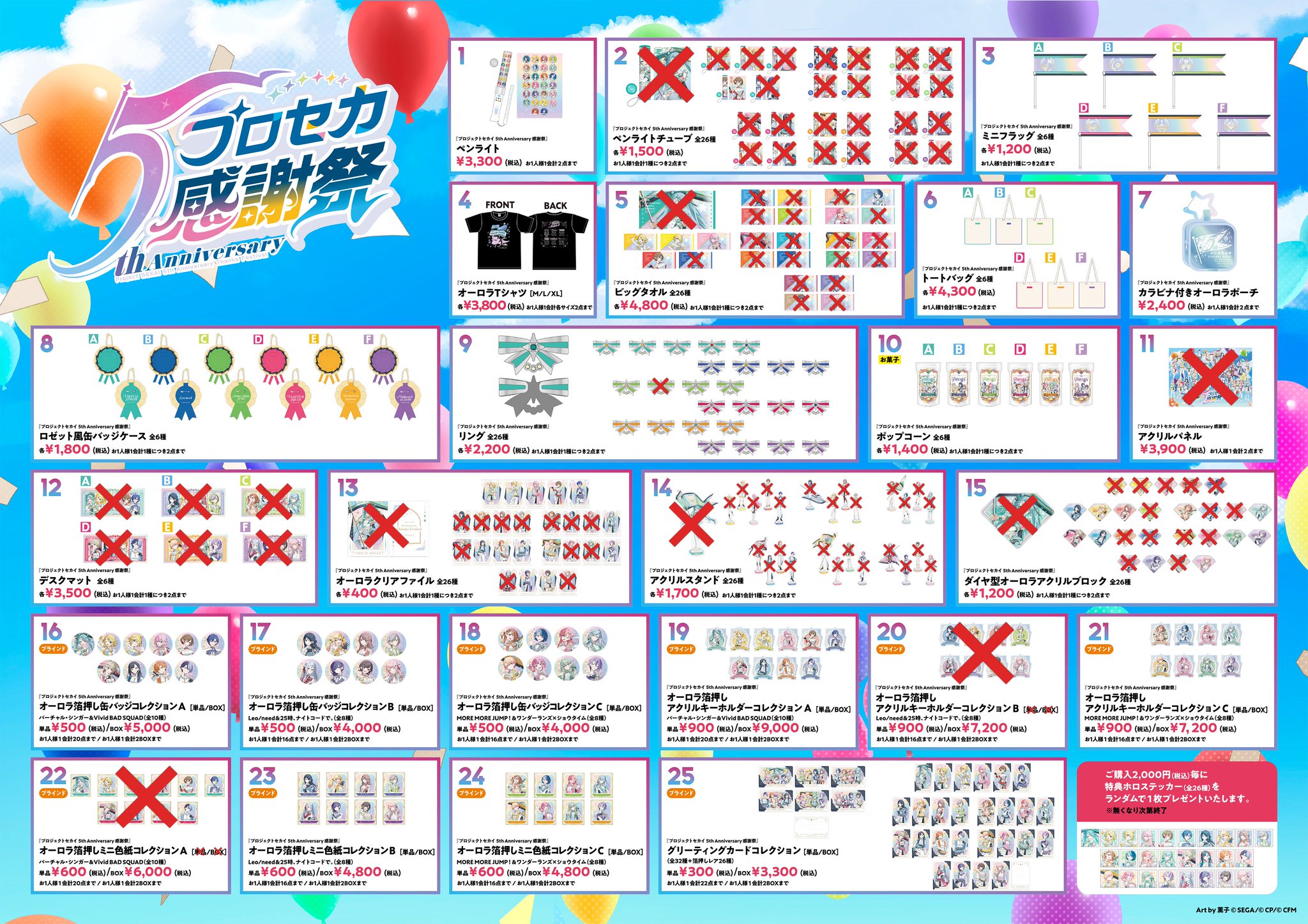 プロジェクトセカイ 感謝祭 ダイヤ型アクリルブロックセット プロジェクトセカイ 感謝祭 ダイヤ型アクリルブロックセット