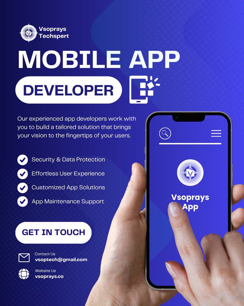 DesignAndCodes's tweet image. Do you need a mobile app that’s 100% functional, fast, and user-friendly? Let’s build your idea into a powerful app that stands out and delivers results. 💡📱
#MobileAppDevelopment #AppDesign #FullStackDeveloper #TechSolutions #Innovation #vsoprays #WebsiteDesign #WebDevelopment