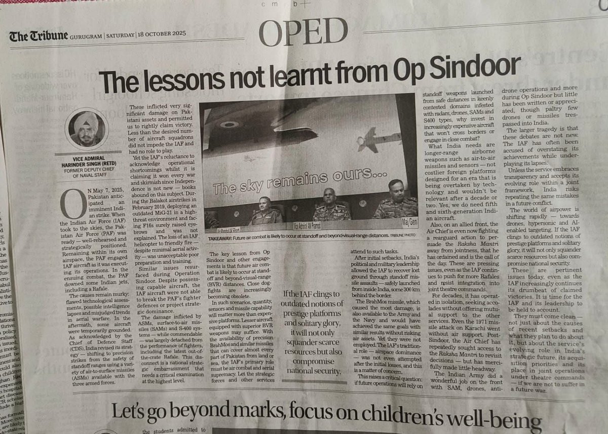 As long as our political class looks at emerging conflicts in the neighborhoods as an opportunity for cheer leading,you can be assured of no future for warfare here.Its a difficult task for  for our pol leaders to comprehend difference between mach1&amp;mach2 this is far beyond them.