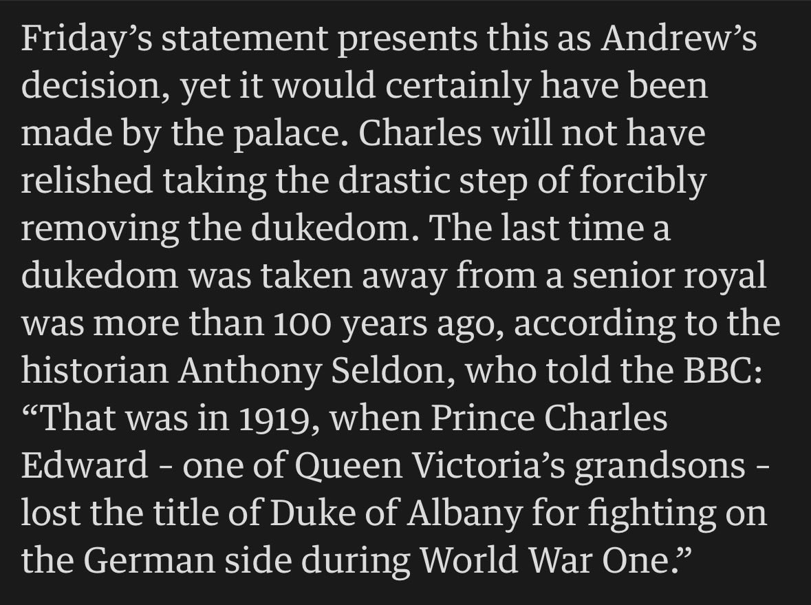 Remarkable historical point in <a href="/guardian/">The Guardian</a> #fww #princeandrew