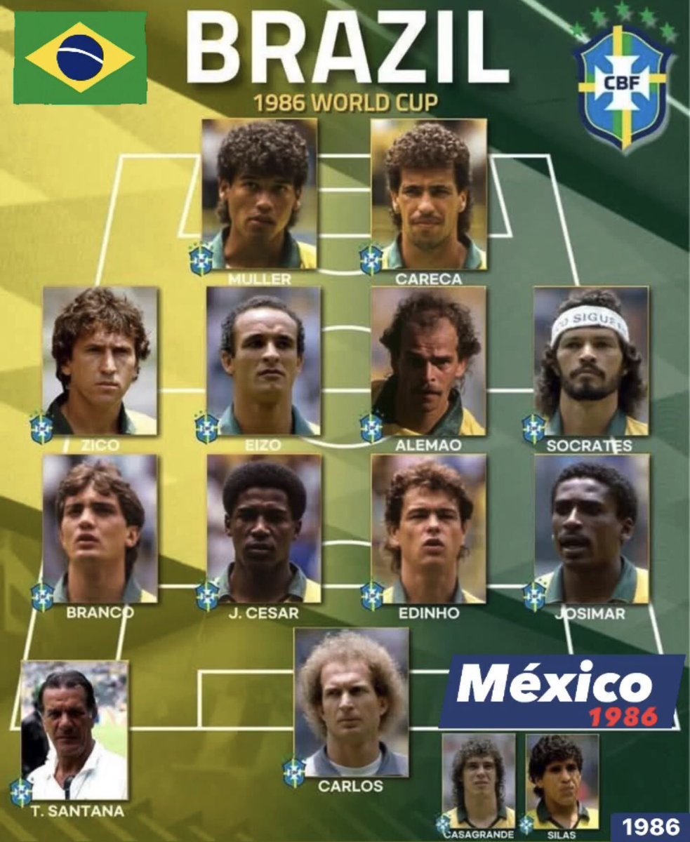 futebol__brazil's tweet photo. #Brasil🇧🇷♥️⚽️
#WorldCup🇲🇽
#Copa #Mundial #Fútbol
#México '86 https://t.co/qXOx5YcdYN