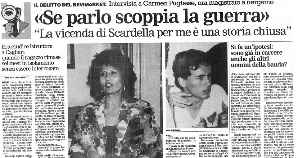 <a href="/QuartoGrado/">Quarto Grado</a> In questa trasmissione date voce ad un giudice che non ha mai chiesto scusa per aver lasciato marcire in galera un INNOCENTE per cinque mesi senza mai interrogarlo finché si é ammazzato dalla disperazione.
#QuartoGrado
#Garlasco