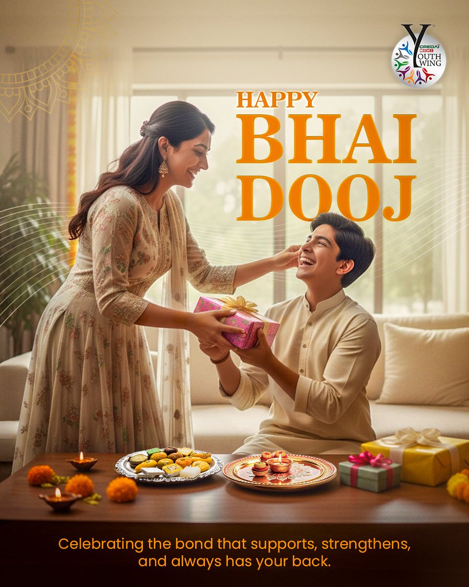 MchiYouthWing's tweet image. Celebrating the special bond between siblings.
Wishing everyone a joyous celebration of Bhai Dooj.

#bhaidooj #YoungDevelopers #YouthLeadership #YouthWing