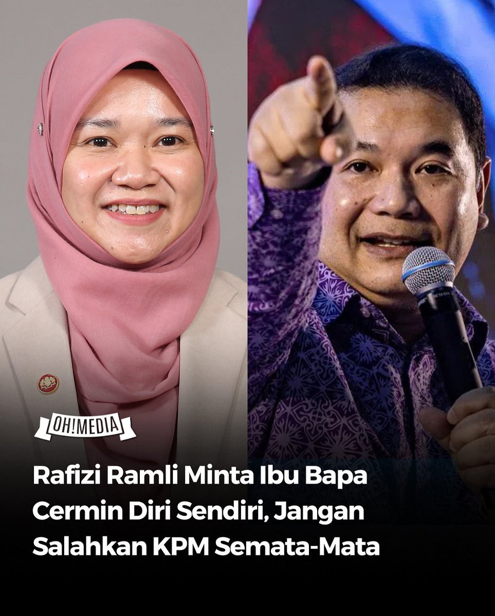 Ahli Parlimen Pandan, Rafizi Ramli, menegur tindakan segelintir pihak yang menyalahkan Kementerian Pendidikan dan menterinya atas insiden tragik di sekolah. Katanya, isu ini lebih besar kerana melibatkan peranan masyarakat, terutama ibu bapa dalam mendidik dan membentuk