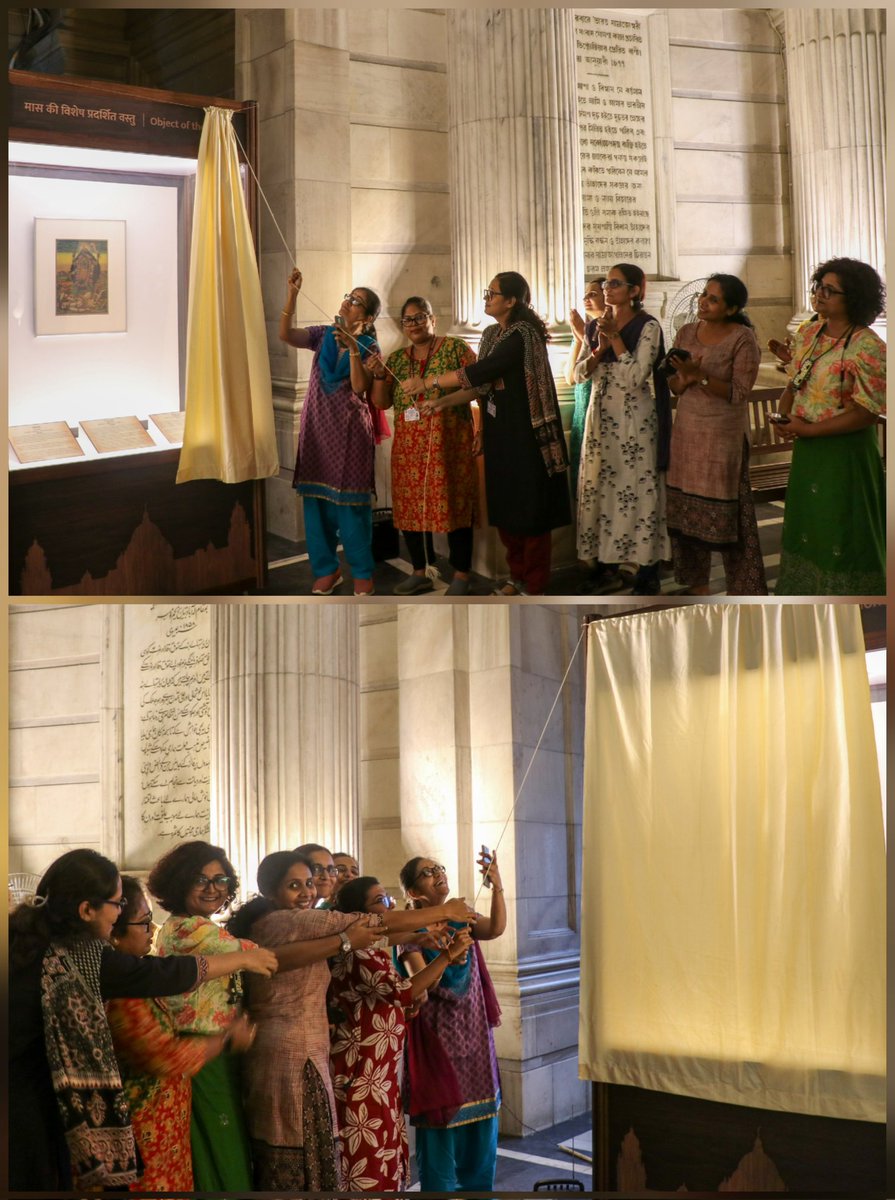 victoriamemkol's tweet image. (1/2) On the auspicious occasion of Diwali and Kali Puja, VMH unveiled the #ObjectsoftheMonth (October 2025) on 17 October 2025— two exquisite lithographic prints, ‘Sri Sri Kali’ by Kansaripara Art Studio and ‘Kali’ by Calcutta Art Studio — at the Central Hall of VMH.