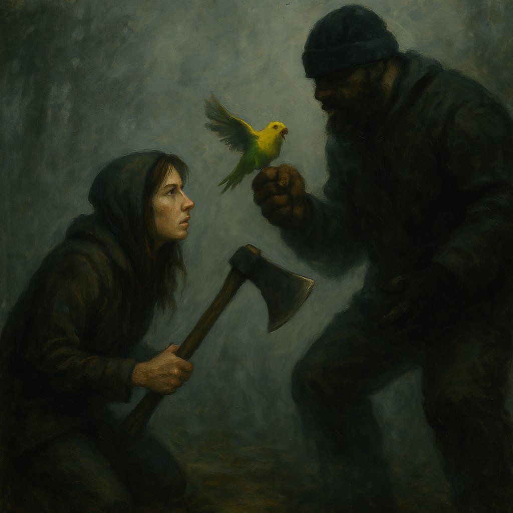 #KommissarKiffy              
"Der Axtmörder vom Stazerwald"               
Ein neues spannendes und gruseliges Halloween-Abenteuer von Wellensittich Kiffy und seinem Frauchen Julia Schneider.              
#DerAxtmörderVomStazerwald

Kapitel 16 : Befreiungsschlag

Der Axtmörder