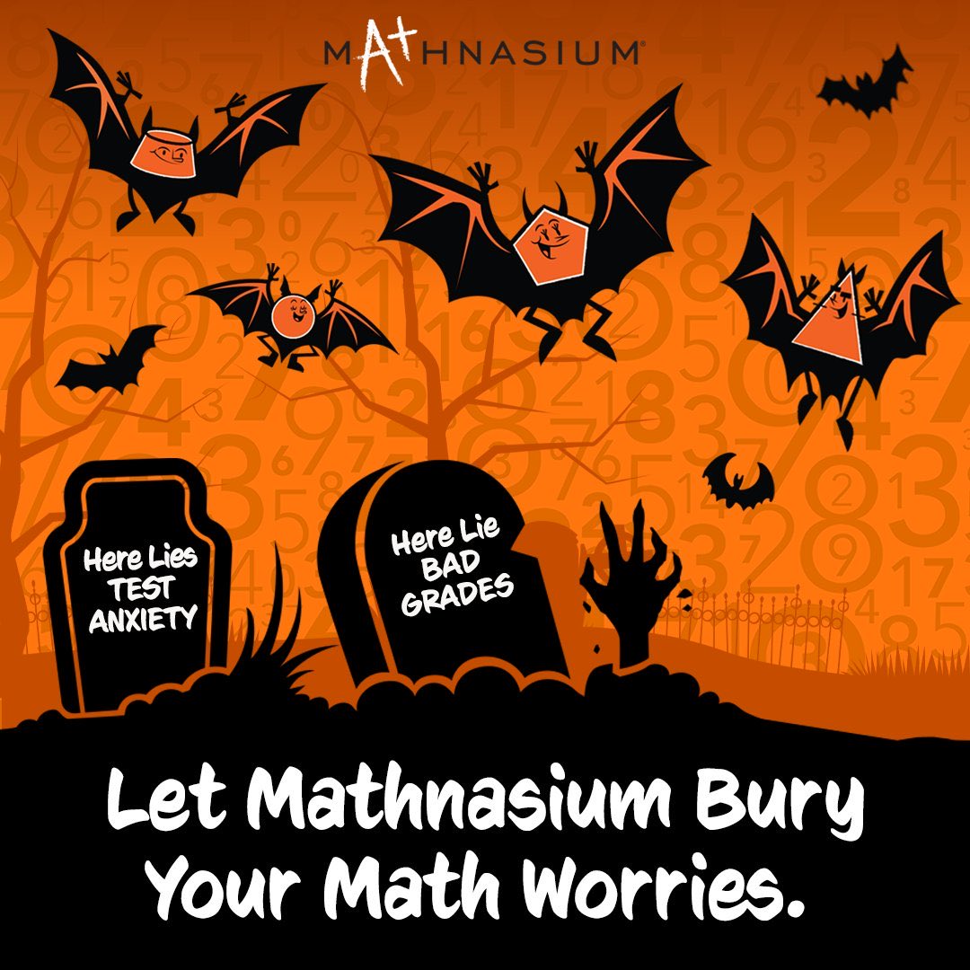 MathPlus's tweet image. Bat Math
No more math dread looms:
Sweaty palms, racing heart fade,
Fears buried tonight.
#math #anxiety #mathophobia #curable #Mathnasium #Halloween #haiku #poetry