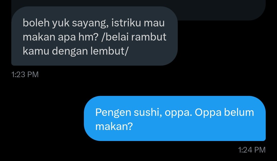 ㅤㅤ
Yg gak pernah nolak kalau aku ajak 🥰
ㅤㅤ