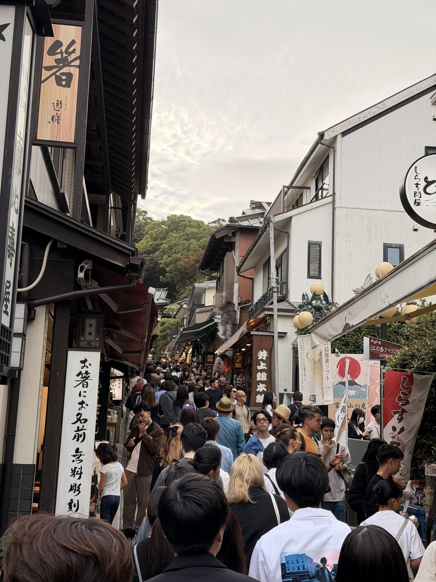 人間が渋滞してて草